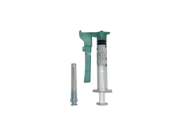 Шприц ін’єкційний одноразового використання, безпечний “MEDICARE” 2,0мл (луєр лок, з голкою 0,6 х 25мм)